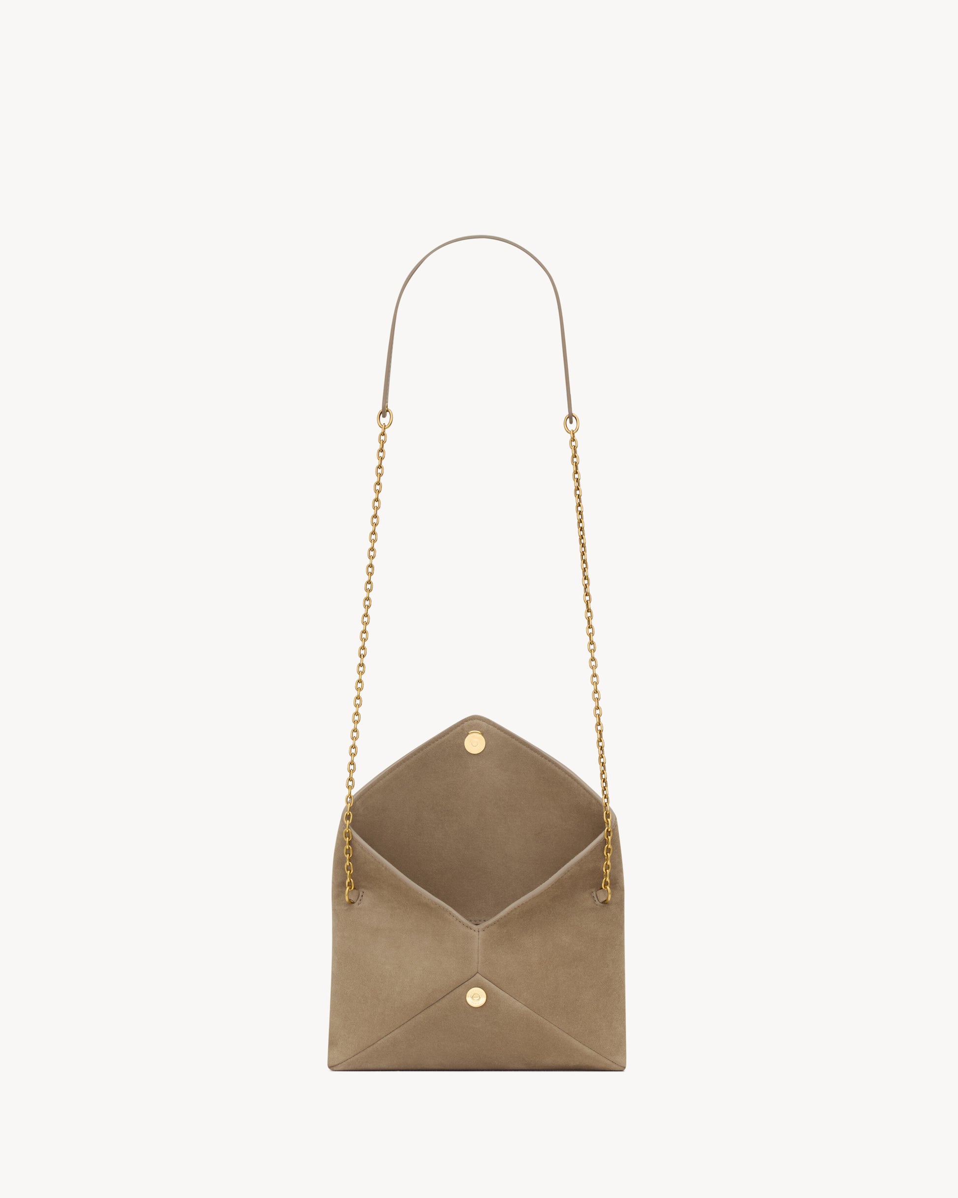 CASSANDRE small chain pouch in suede