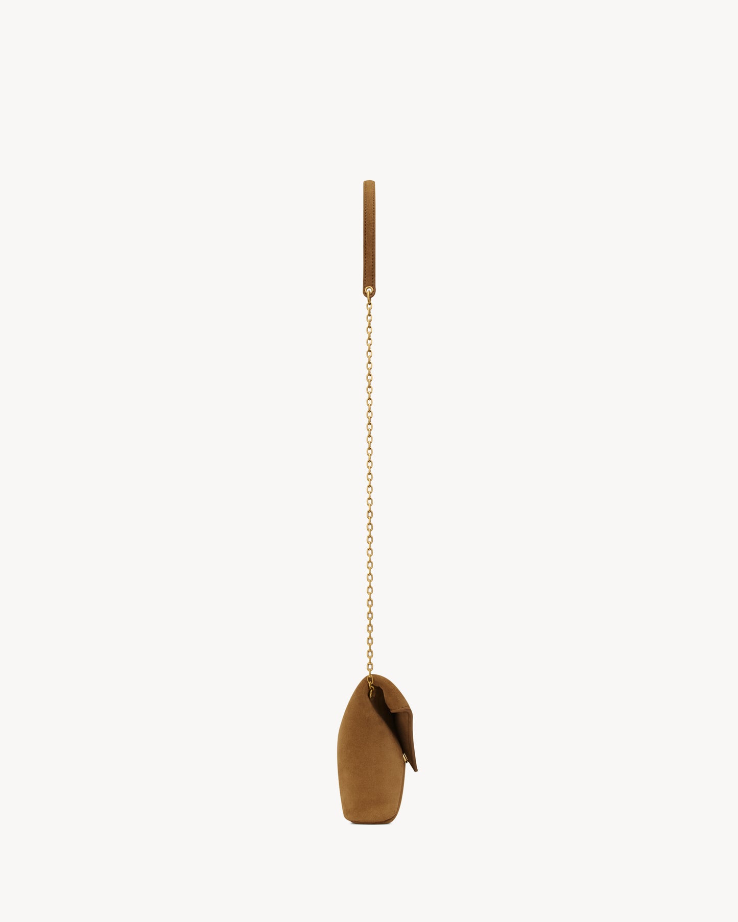 CASSANDRE small chain pouch in suede