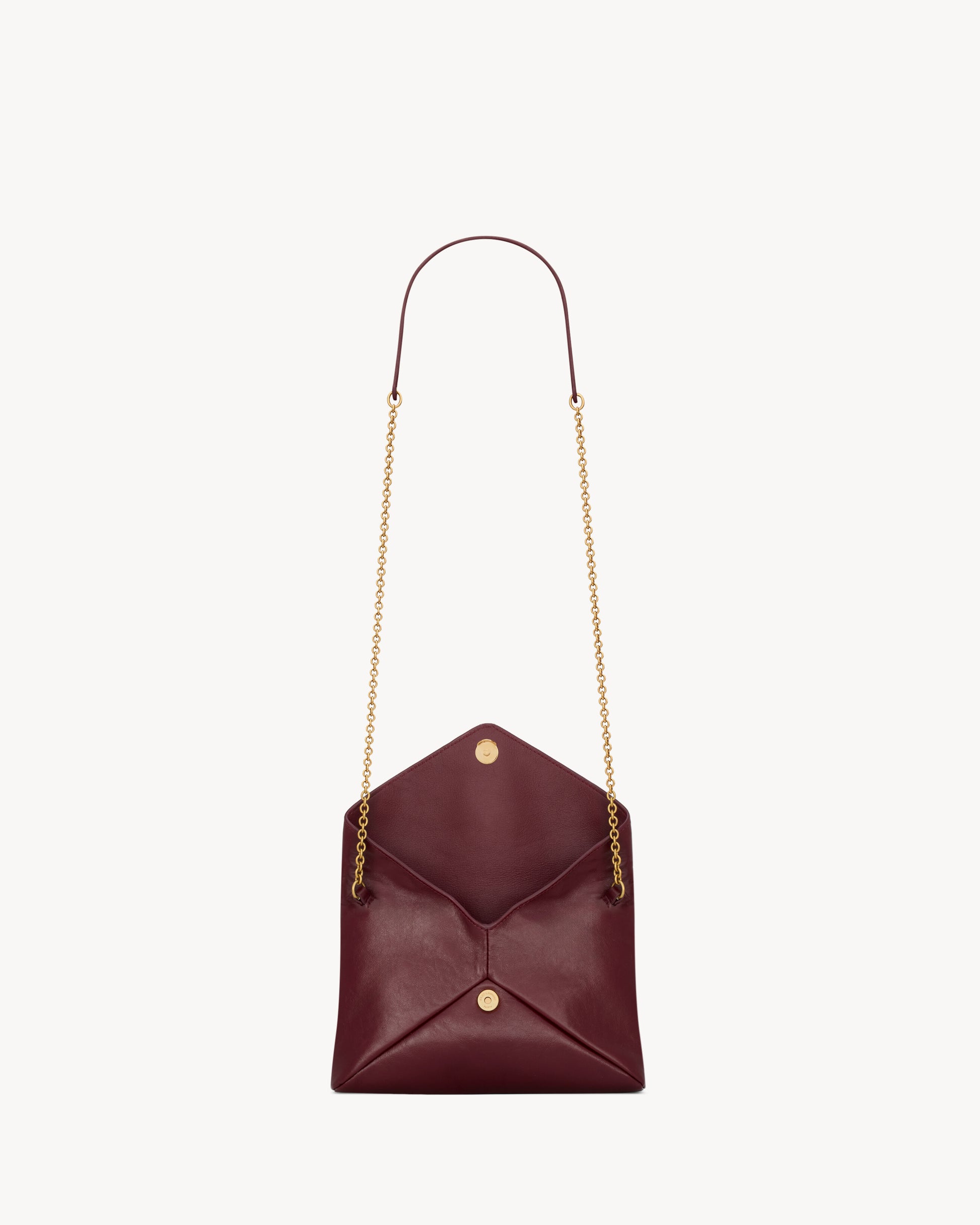 CASSANDRE small chain pouch in shiny leather