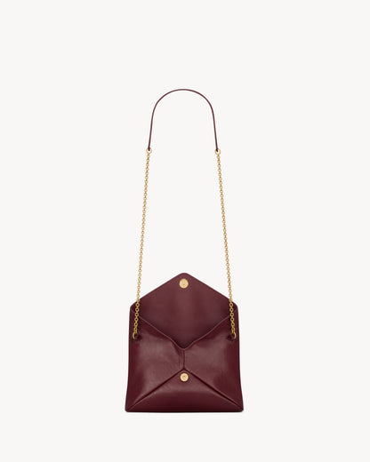 CASSANDRE small chain pouch in shiny leather