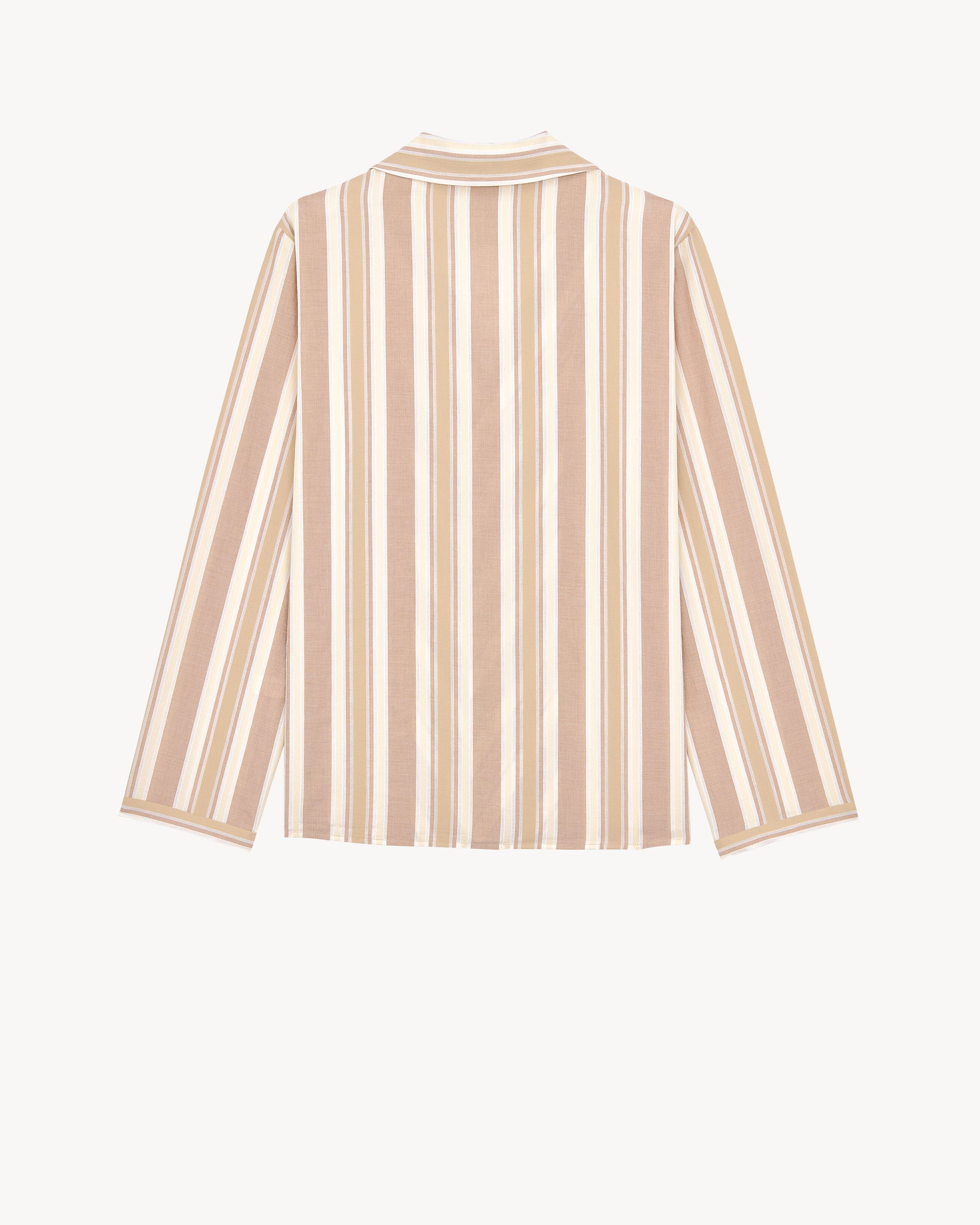 pajama top in striped cotton