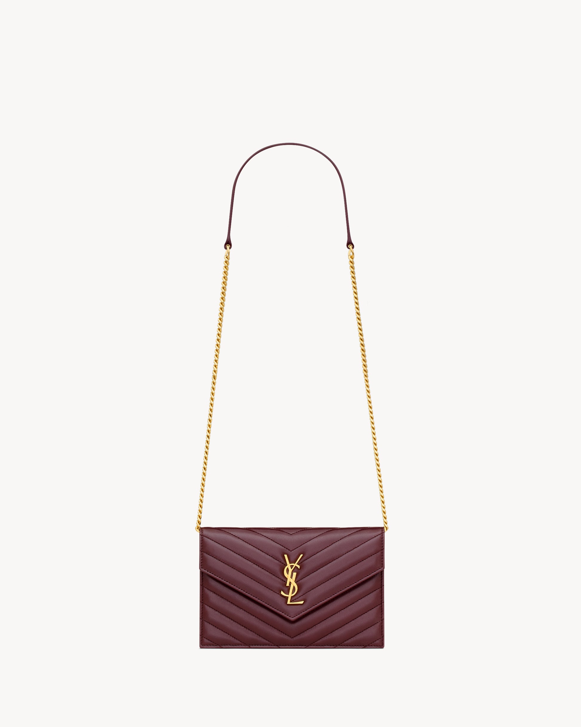 CASSANDRE ENVELOPE CHAIN WALLET IN LAMBSKIN