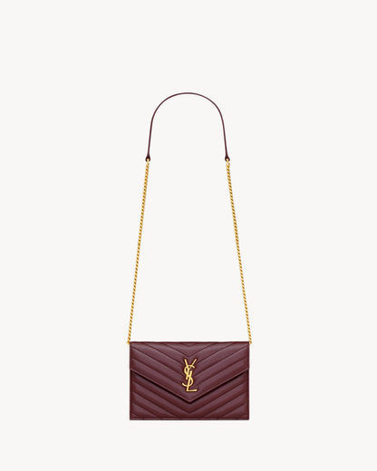 CASSANDRE ENVELOPE CHAIN WALLET IN LAMBSKIN
