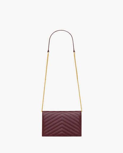CASSANDRE ENVELOPE CHAIN WALLET IN LAMBSKIN