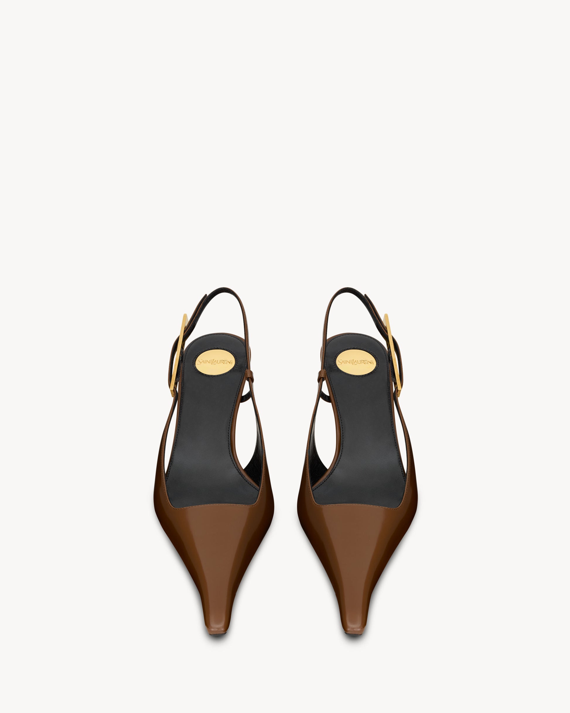 LEE slingback pumps in glazed leather