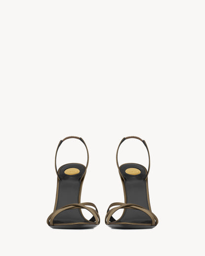 KATE sandals in satin crepe