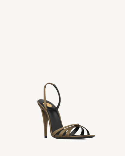 KATE sandals in satin crepe