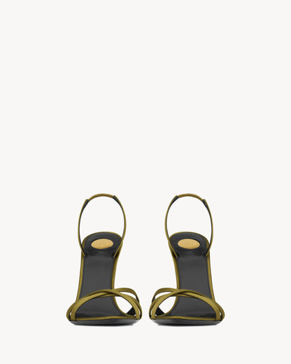 KATE sandals in satin crepe