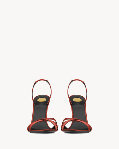 KATE sandals in satin crepe