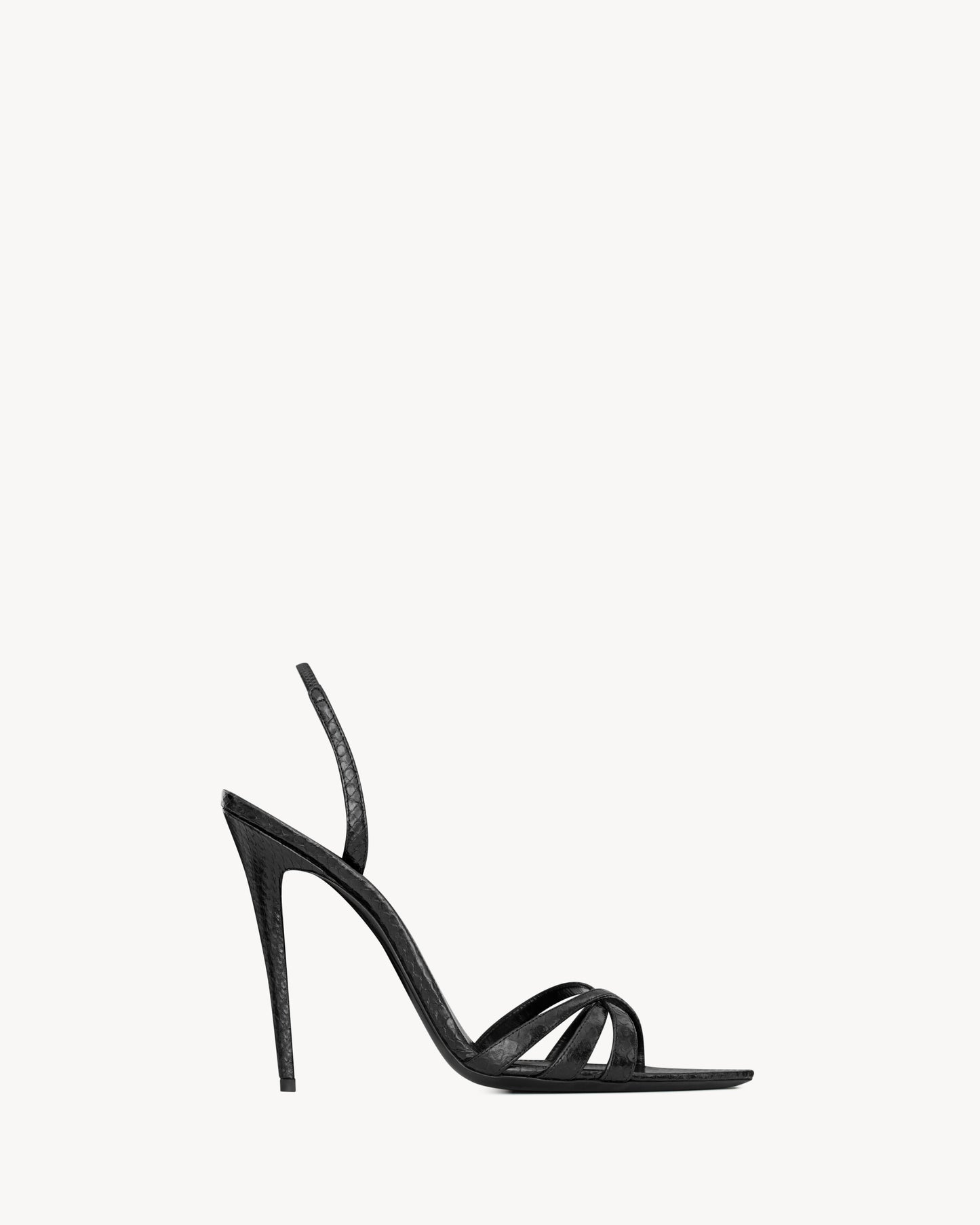 KATE sandals in python-embossed leather