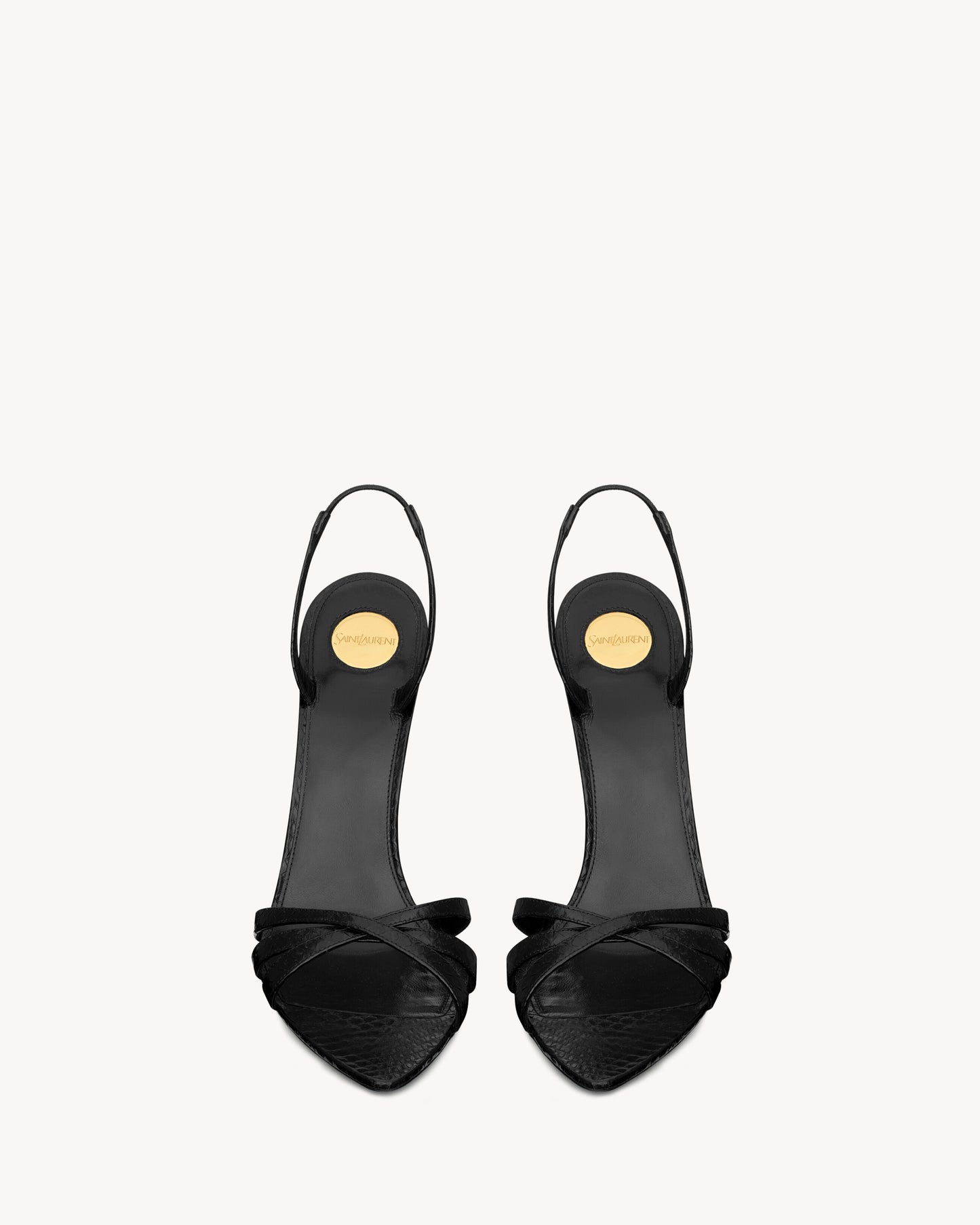 KATE sandals in python-embossed leather