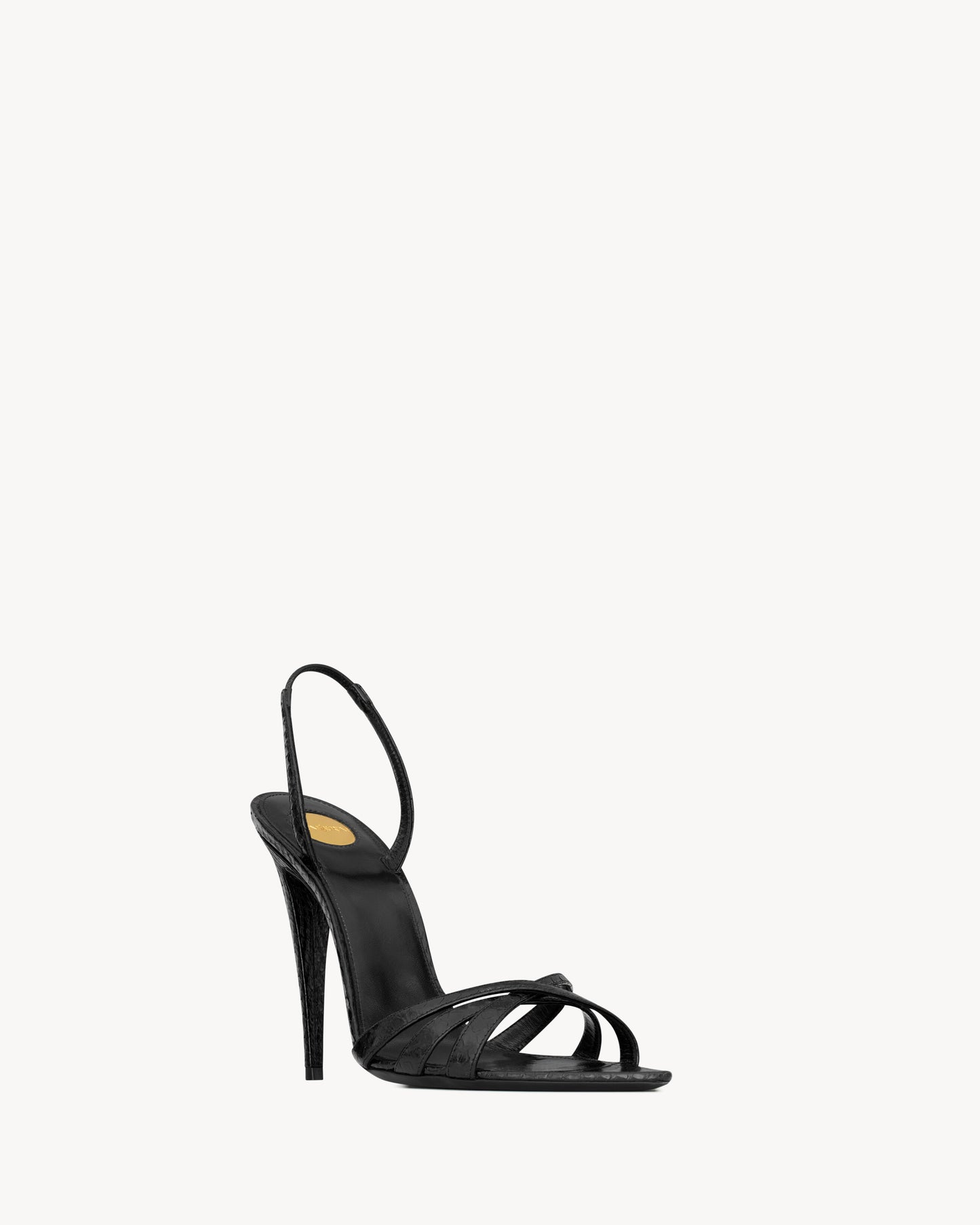 KATE sandals in python-embossed leather