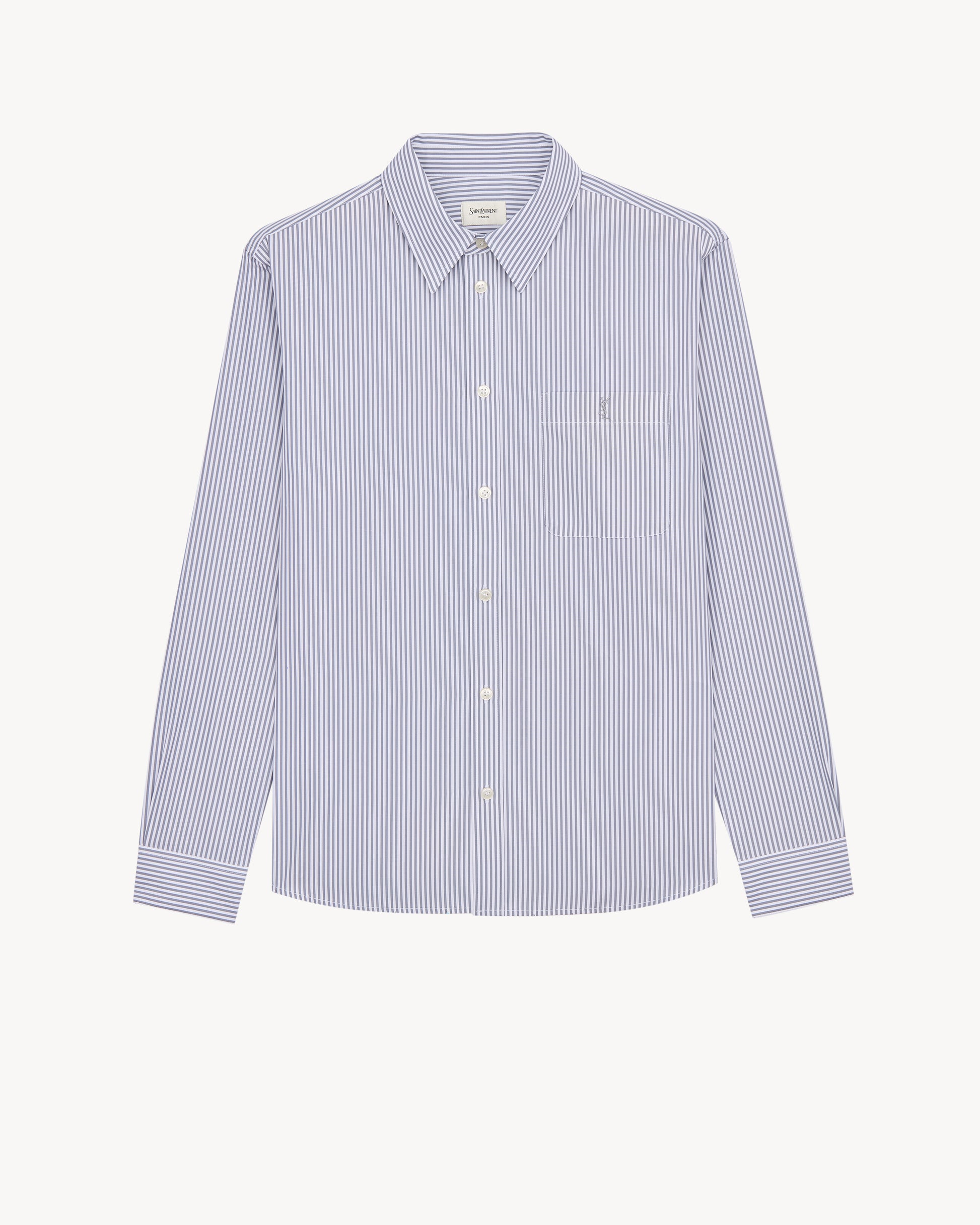 CASSANDRE shirt in striped cotton poplin