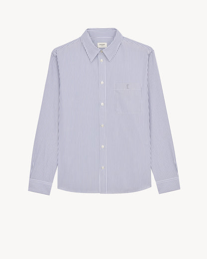 CASSANDRE shirt in striped cotton poplin
