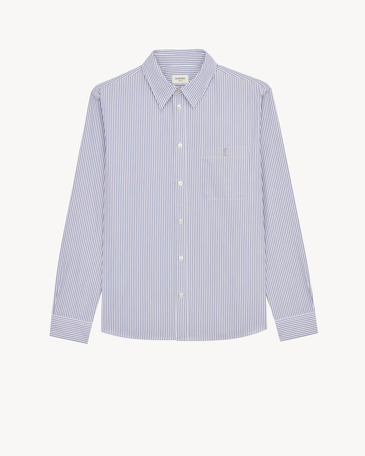 CASSANDRE shirt in striped cotton poplin