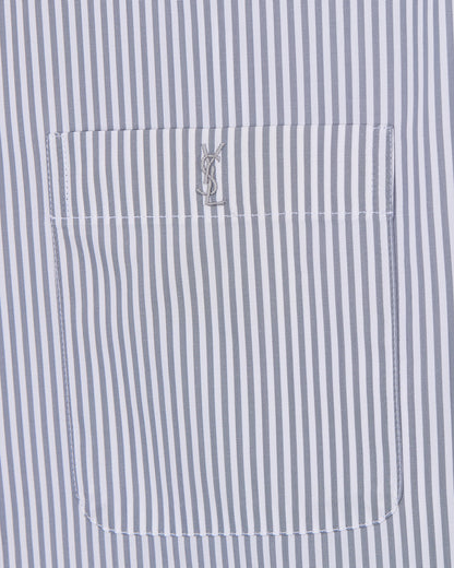 CASSANDRE shirt in striped cotton poplin