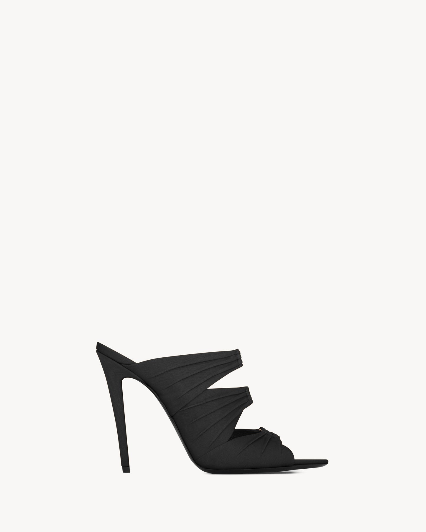 EMILIE mules in satin crepe