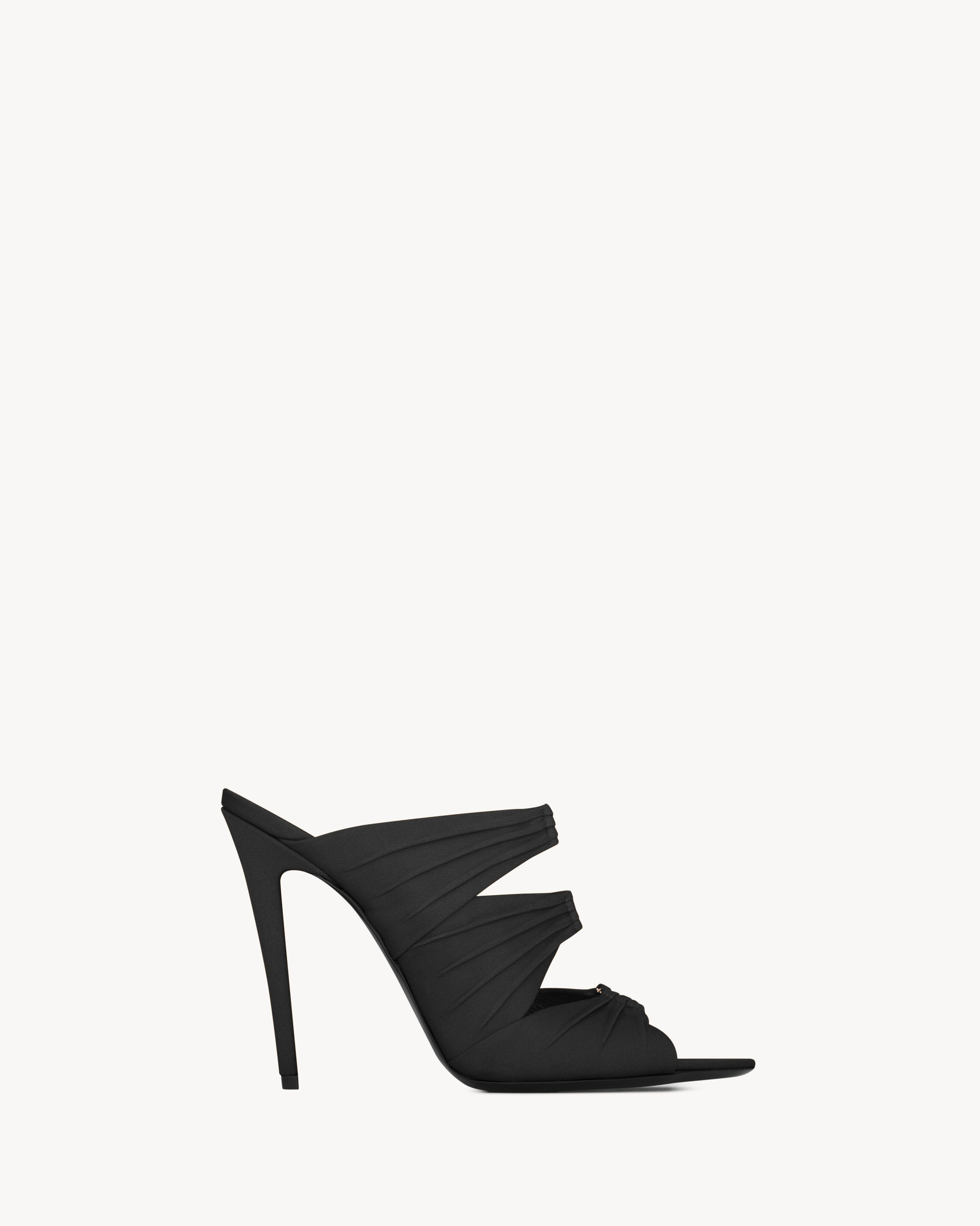 EMILIE mules in satin crepe