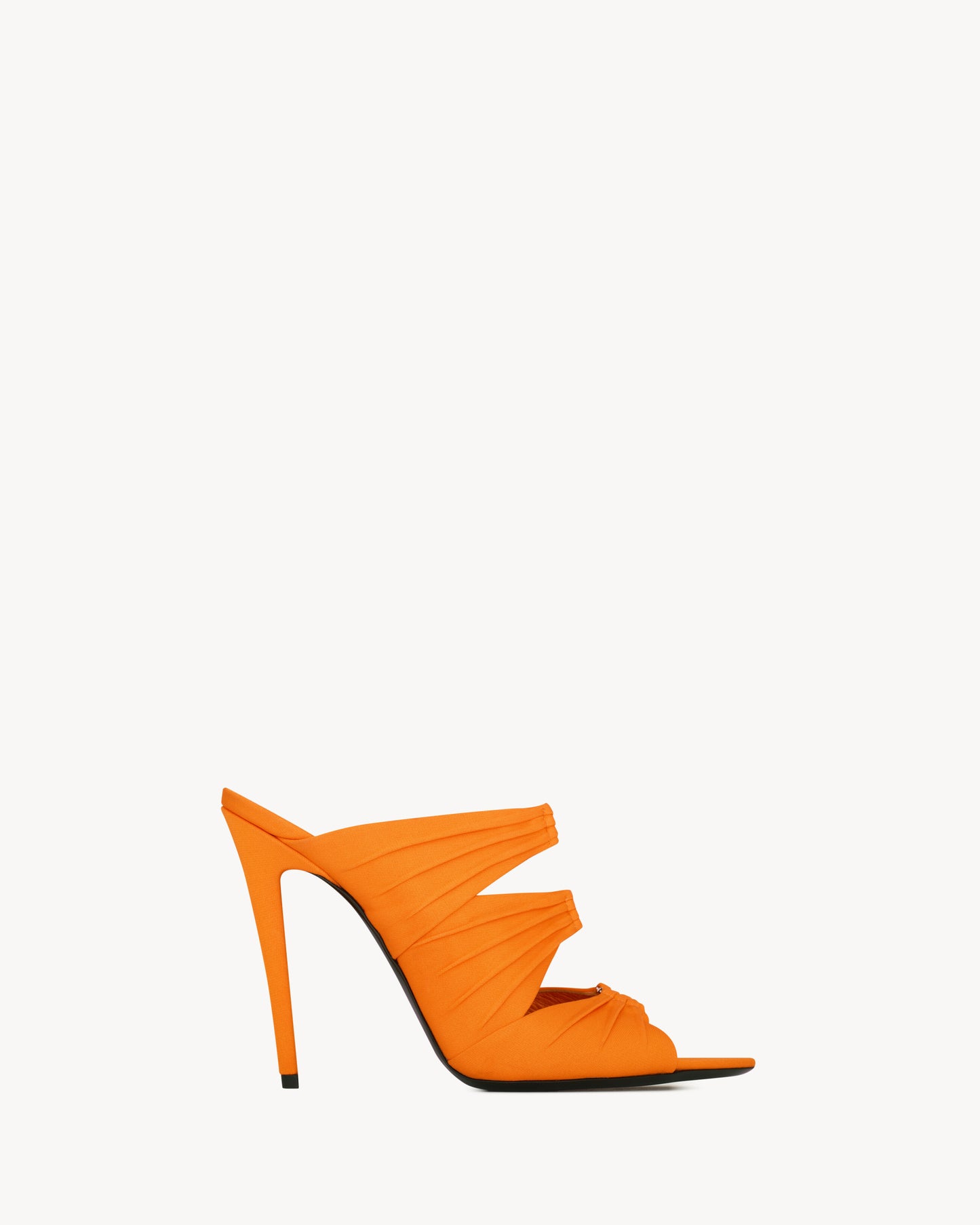 EMILIE mules in satin crepe