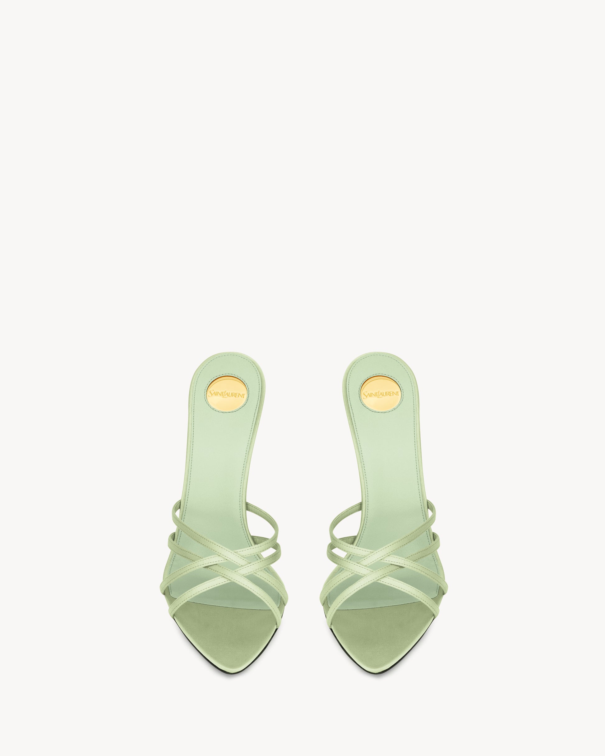FRANKIE mules in satin crepe