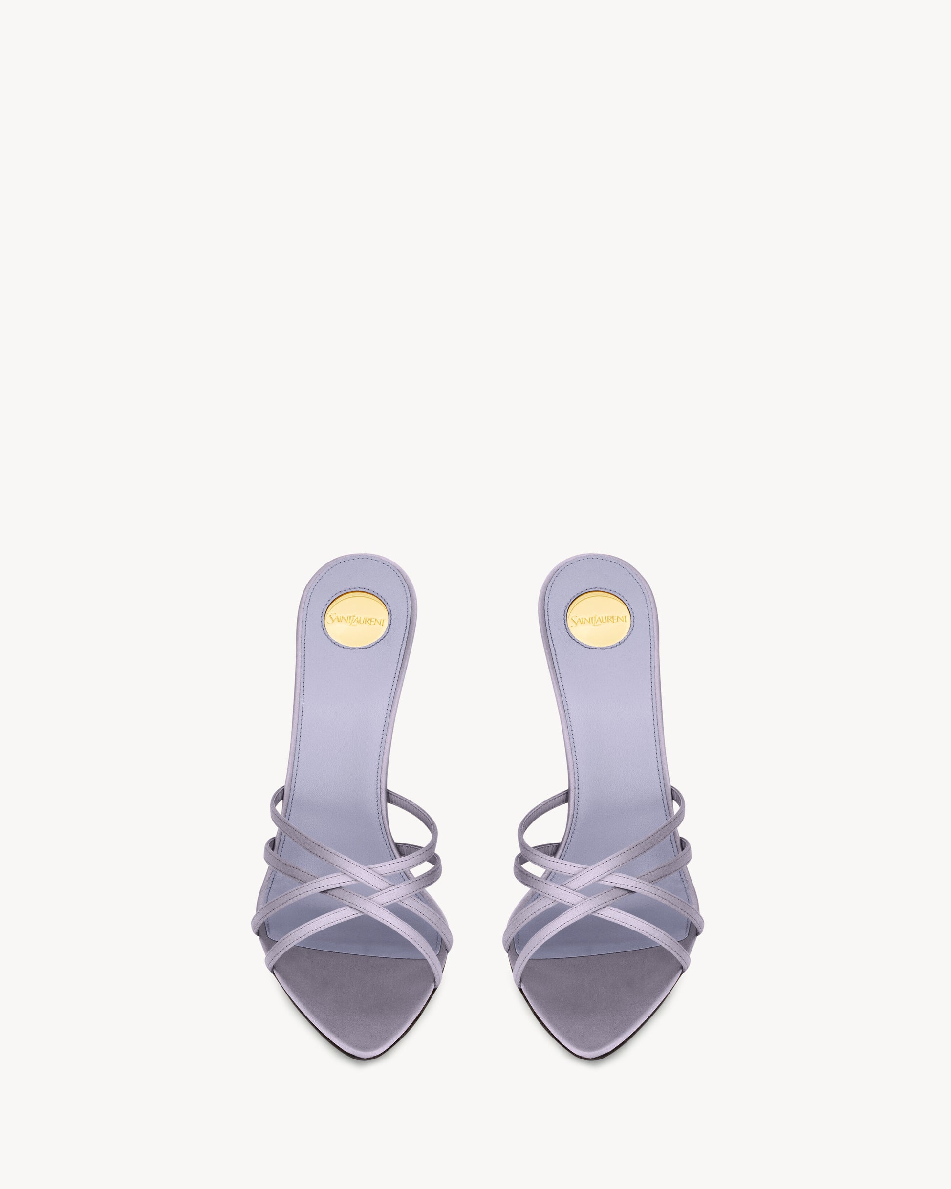 FRANKIE mules in satin crepe