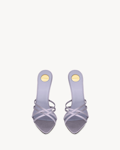 FRANKIE mules in satin crepe