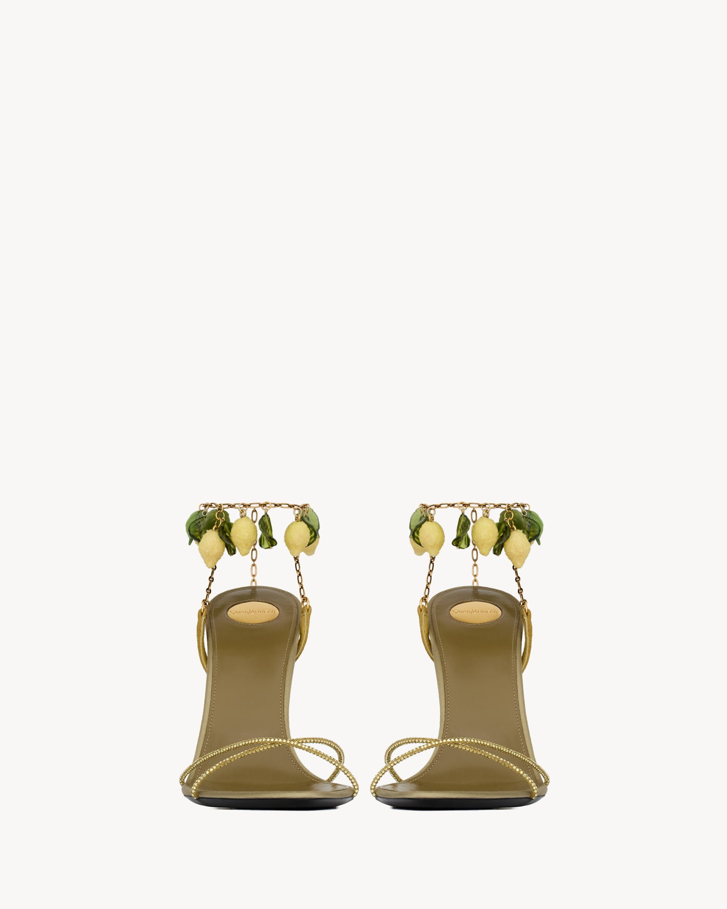 MON CHÉRI sandals in suede and rhinestones