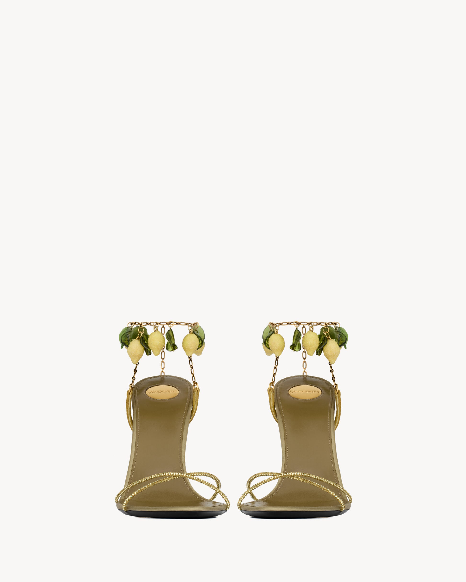 MON CHÉRI sandals in suede and rhinestones