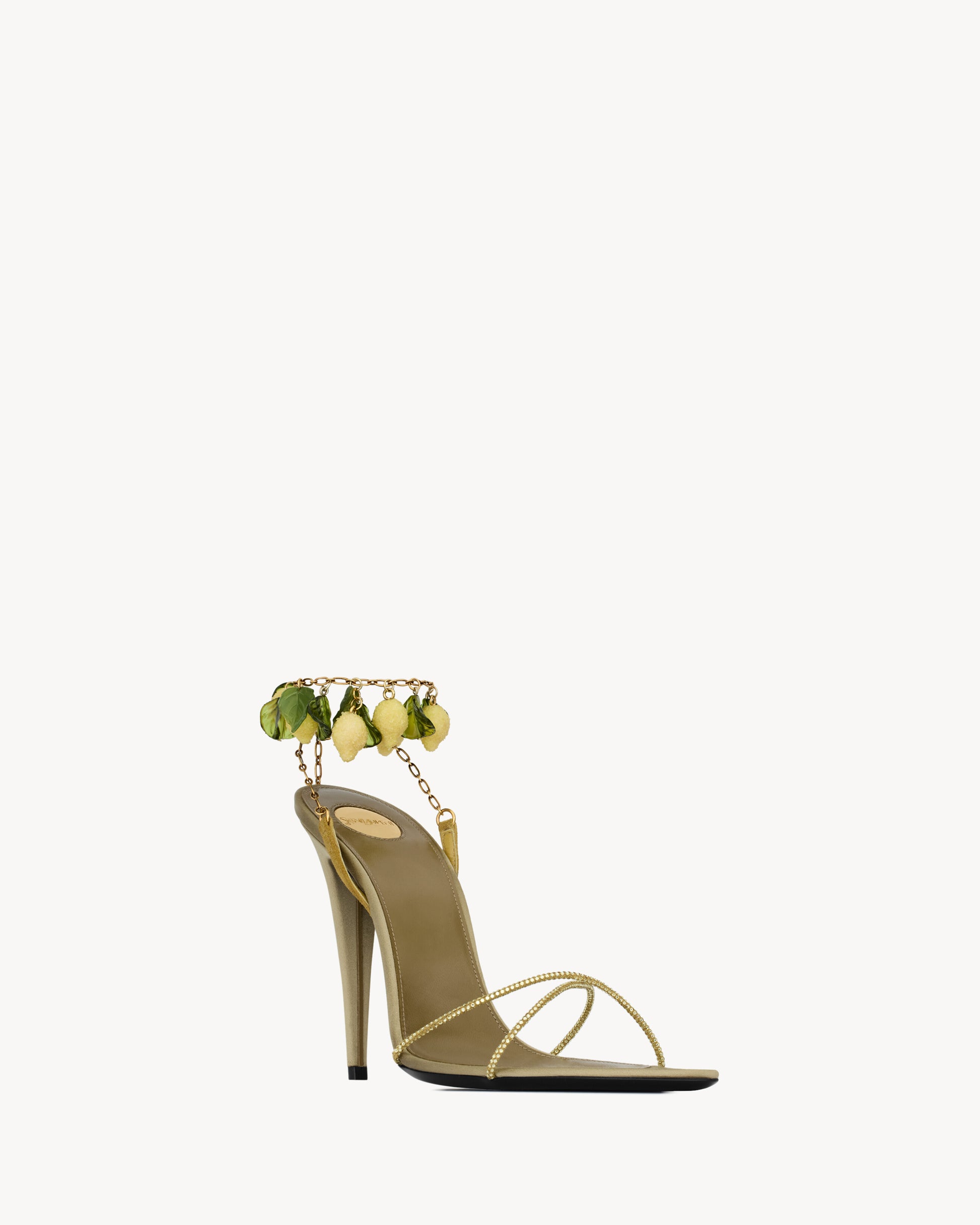 MON CHÉRI sandals in suede and rhinestones