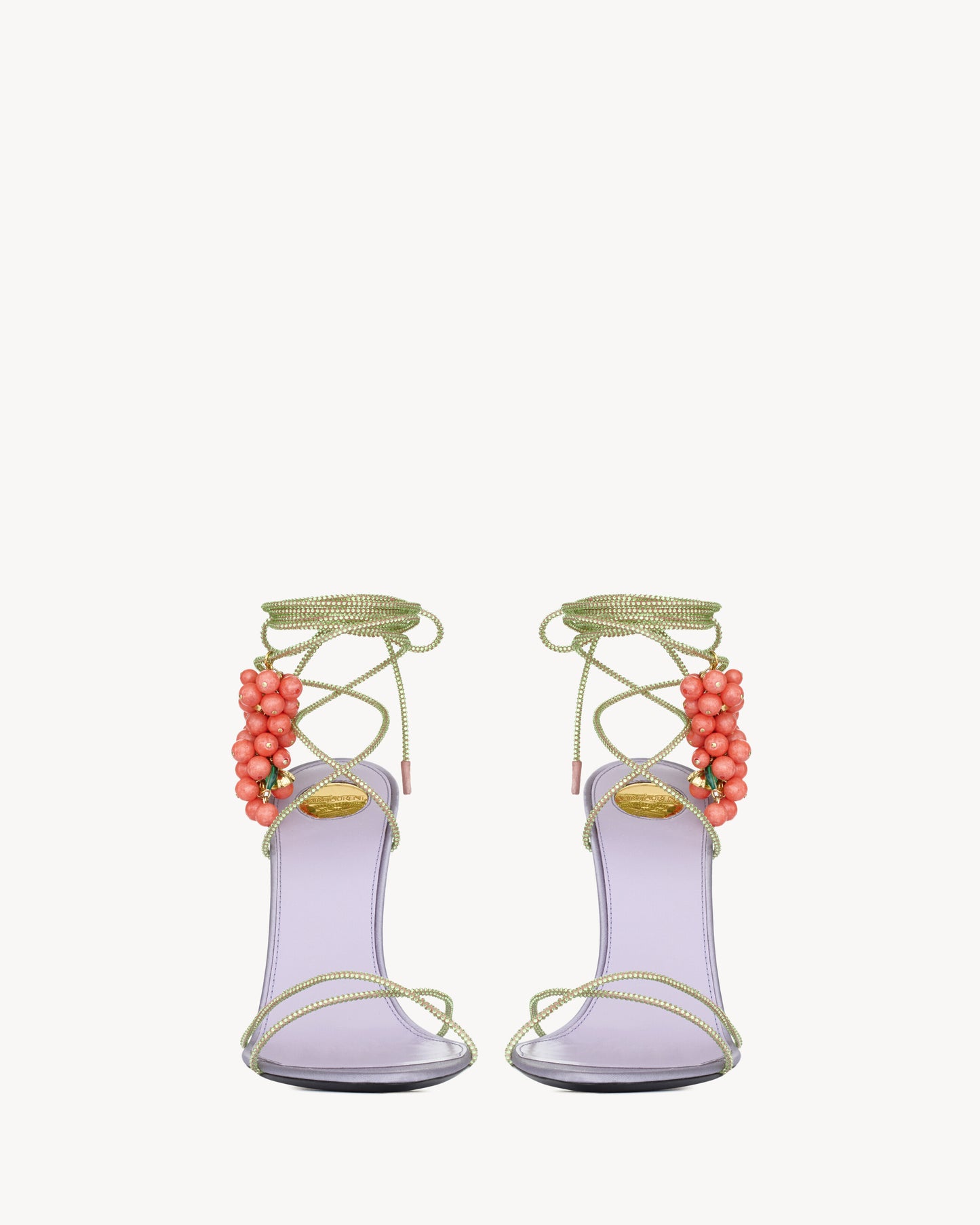 MON CHÉRI sandals in suede and rhinestones
