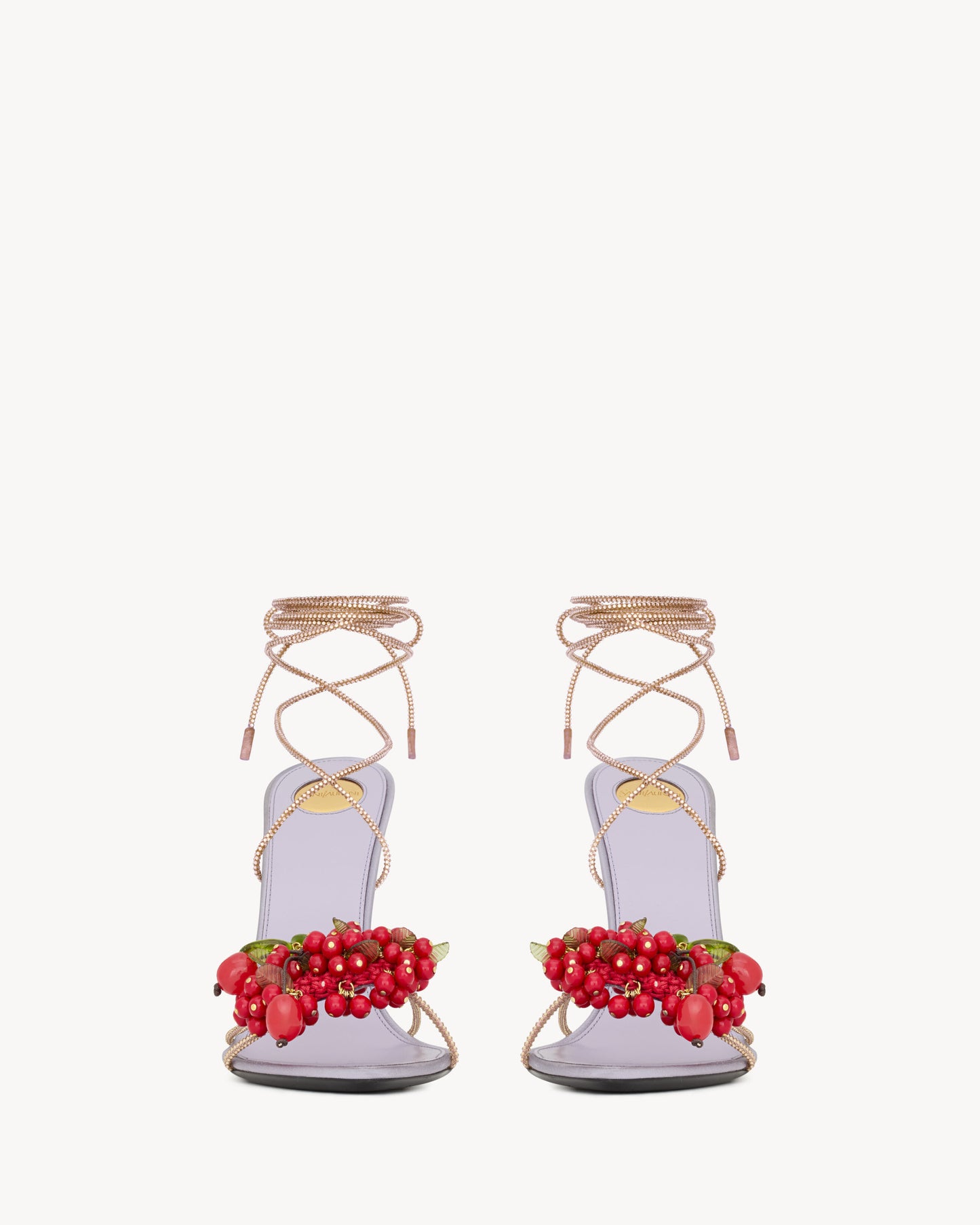 MON CHÉRI sandals in suede and rhinestones