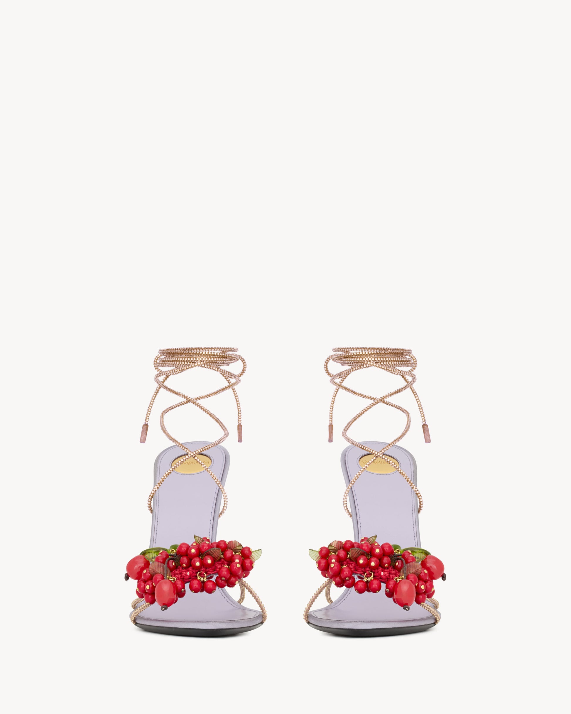 MON CHÉRI sandals in suede and rhinestones