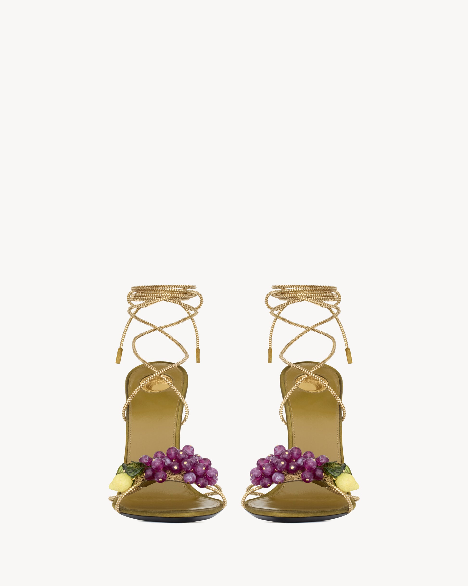 MON CHÉRI sandals in suede and rhinestones