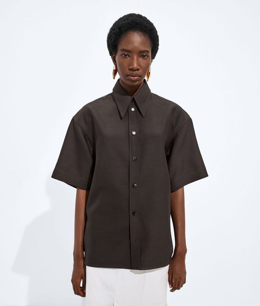 Wool And Silk Toile Shirt