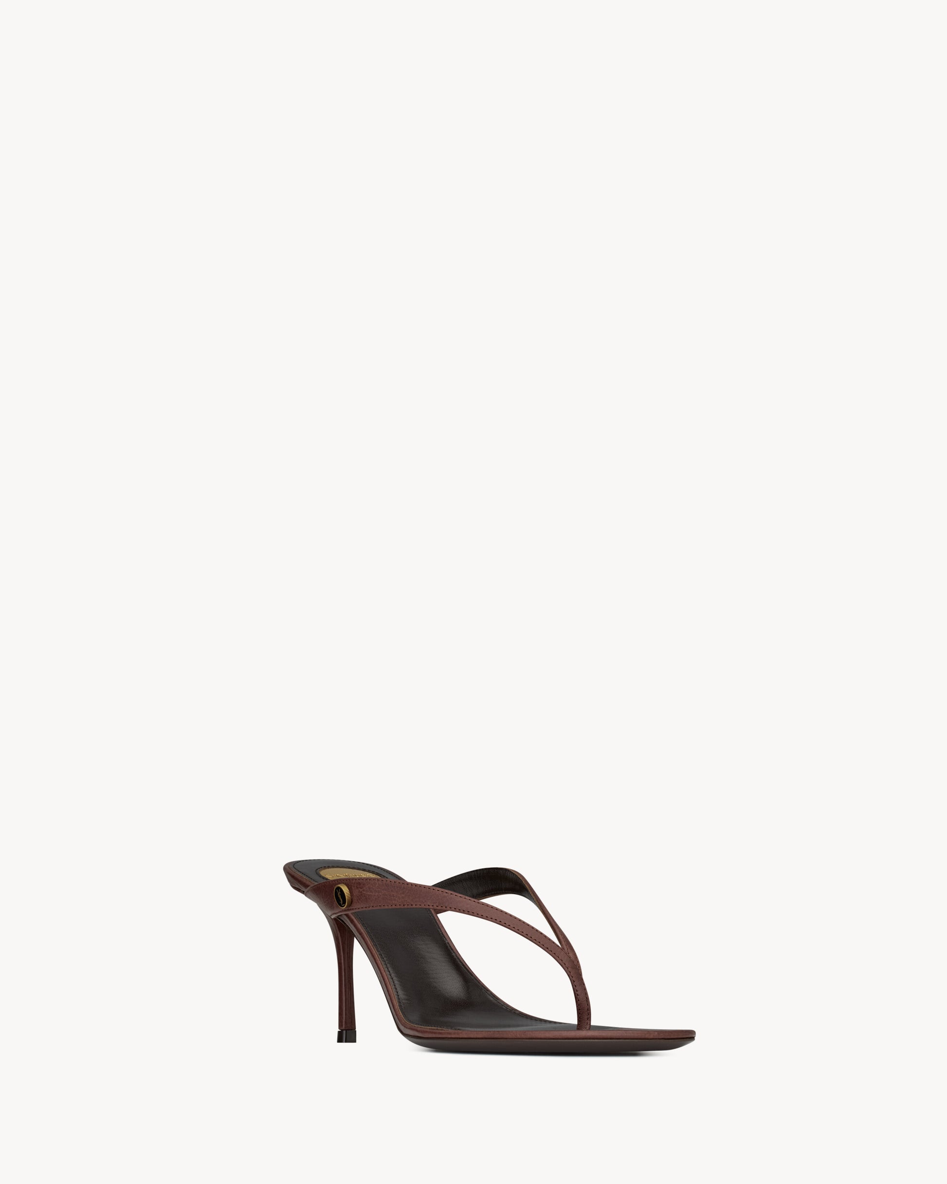 SUE mules in grained leather
