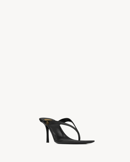 SUE mules in smooth leather