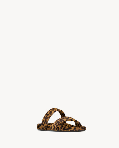 NICHOLS slides in pony hair leather
