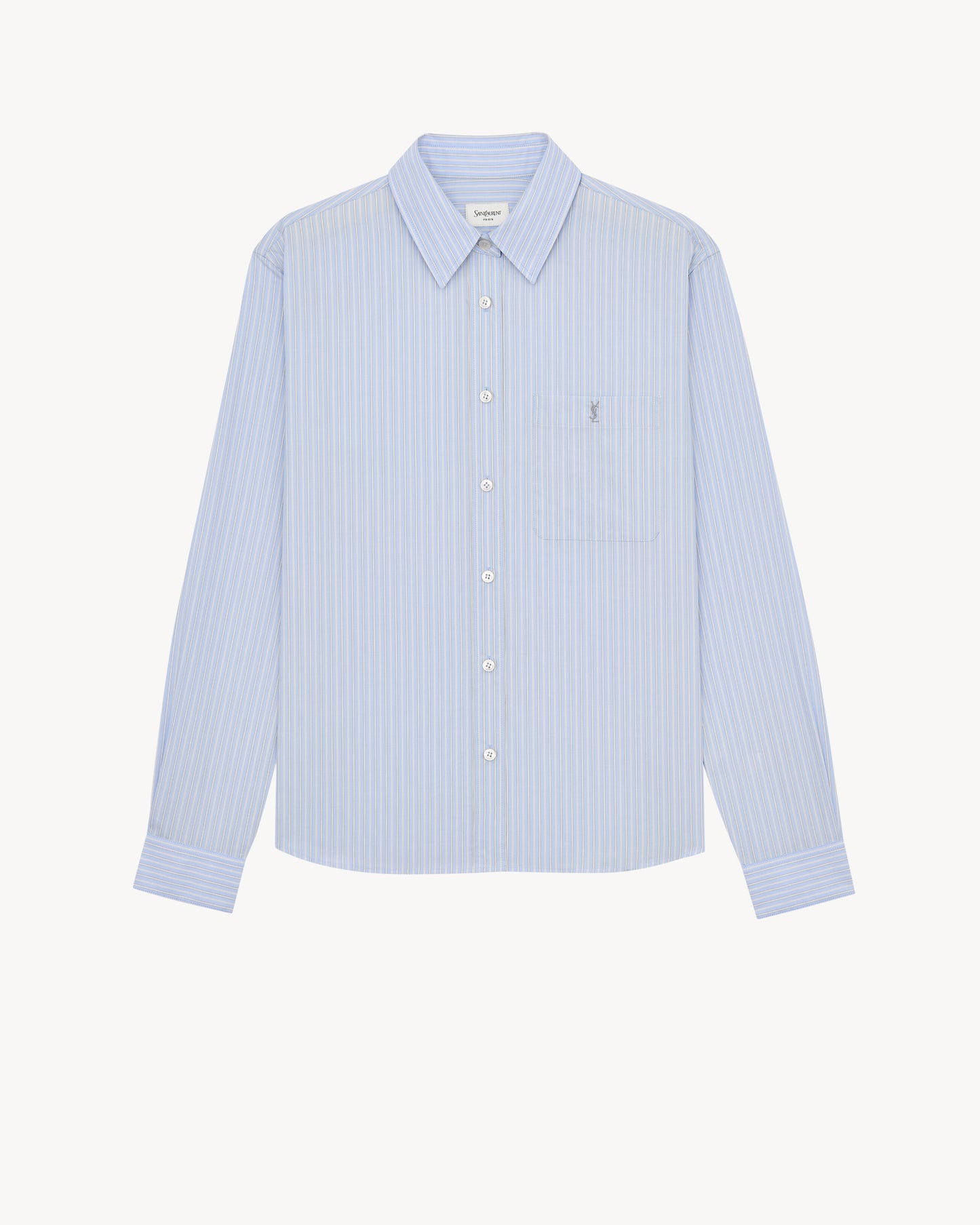 CASSANDRE shirt in striped cotton poplin