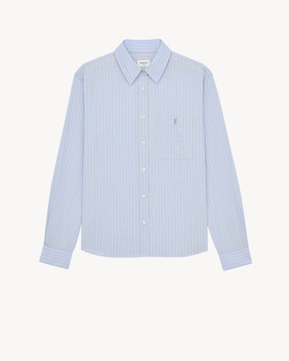 CASSANDRE shirt in striped cotton poplin