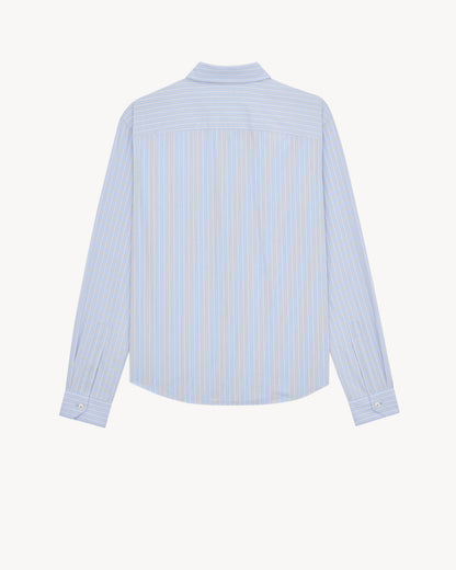 CASSANDRE shirt in striped cotton poplin