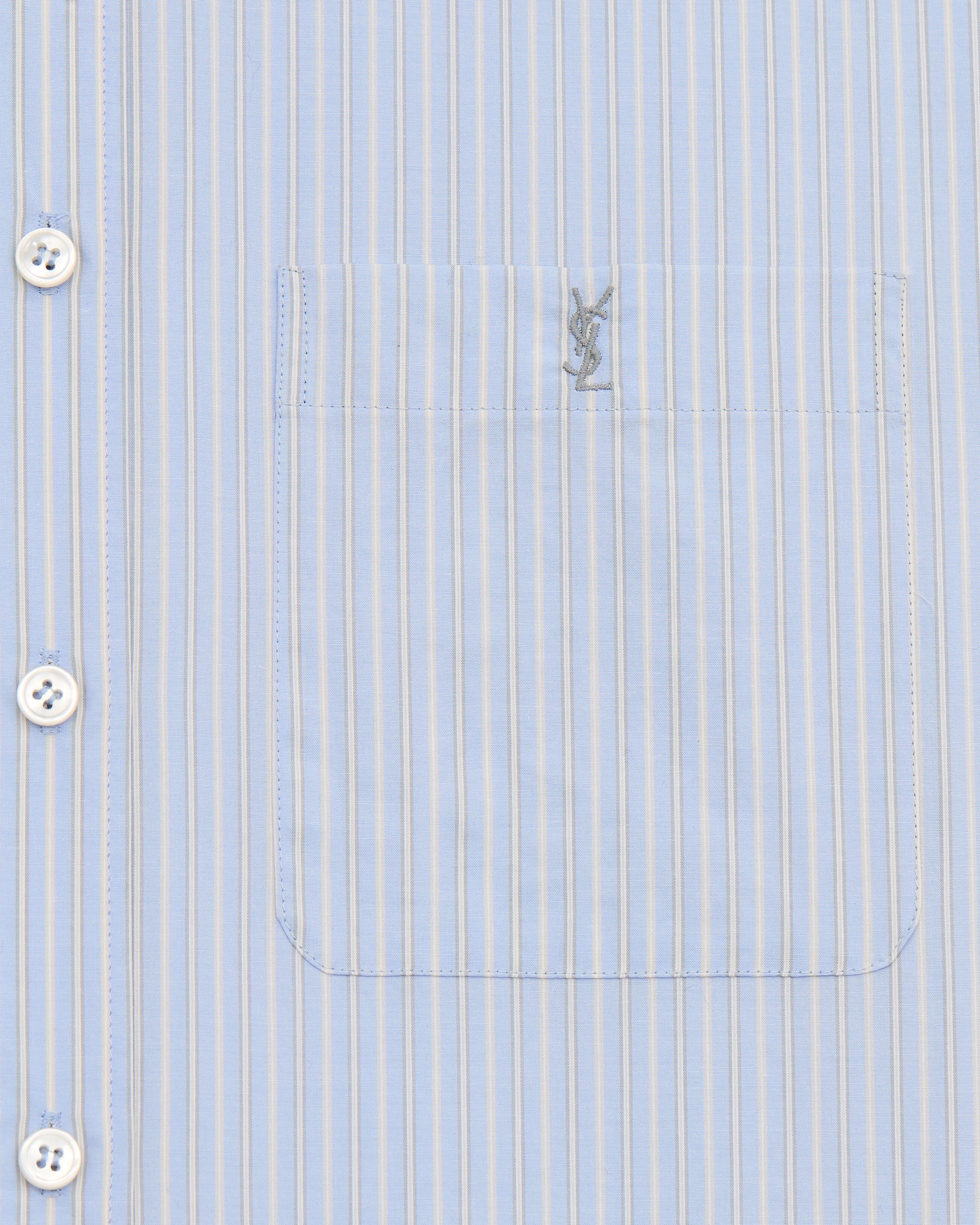 CASSANDRE shirt in striped cotton poplin