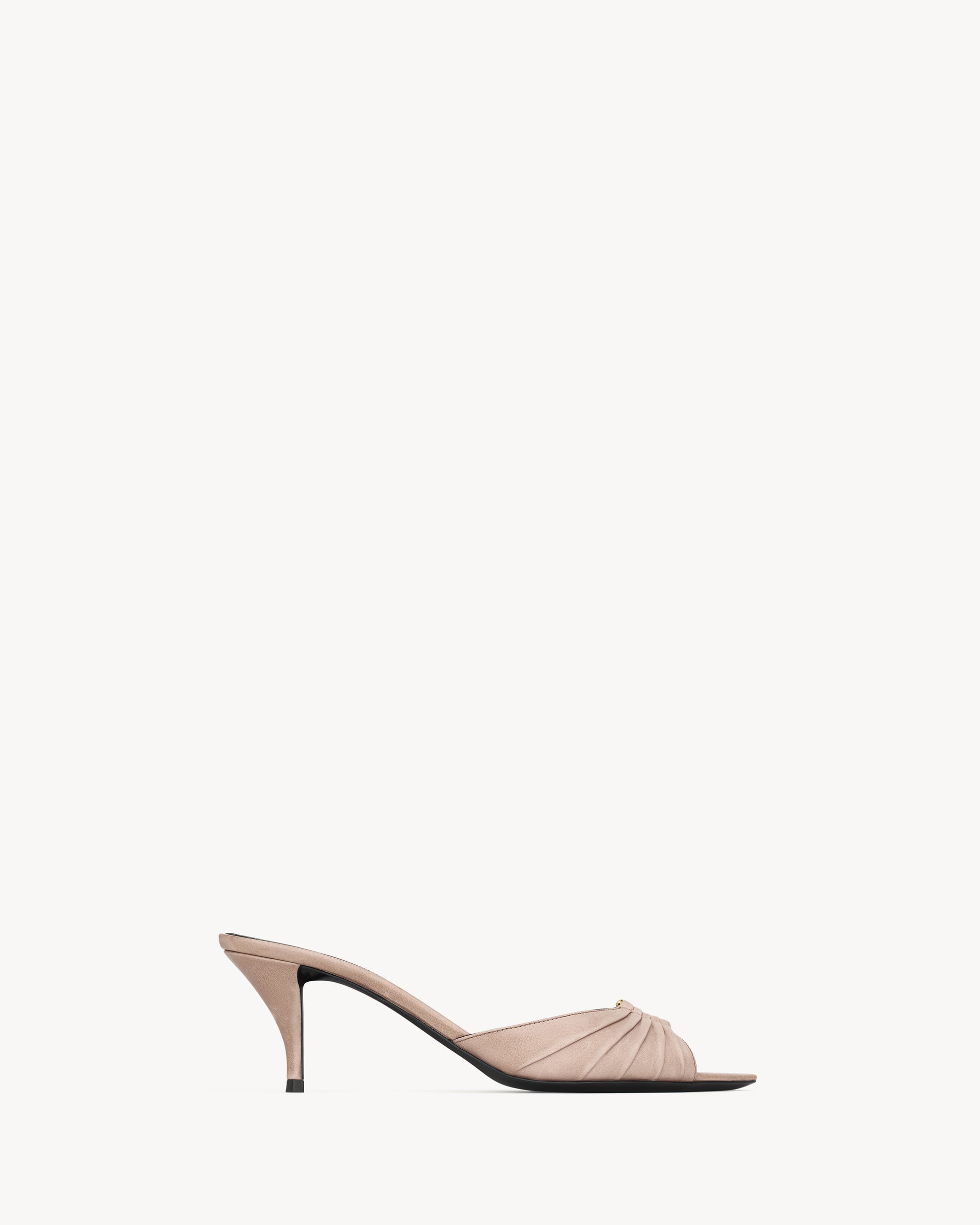 BABYLONE mules in smooth leather