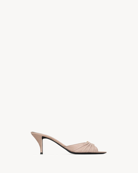 BABYLONE mules in smooth leather