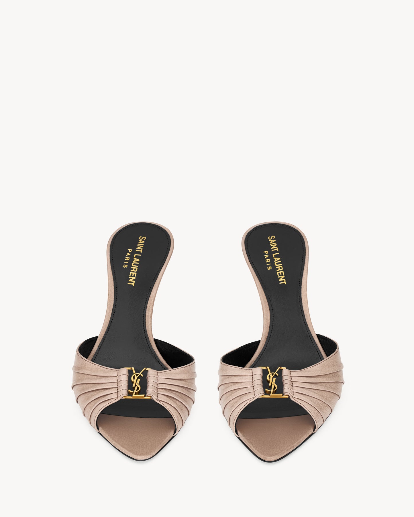 BABYLONE mules in smooth leather