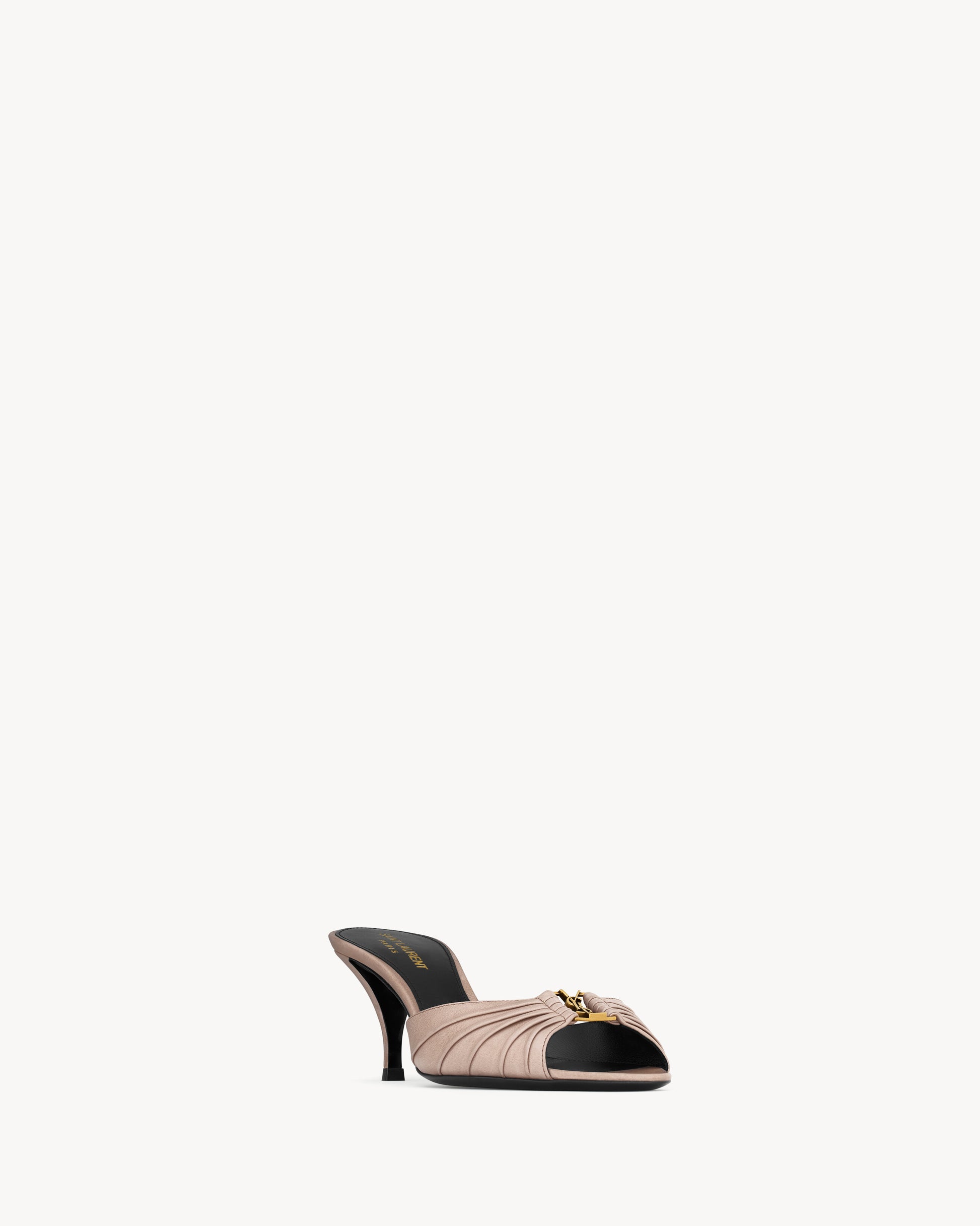 BABYLONE mules in smooth leather