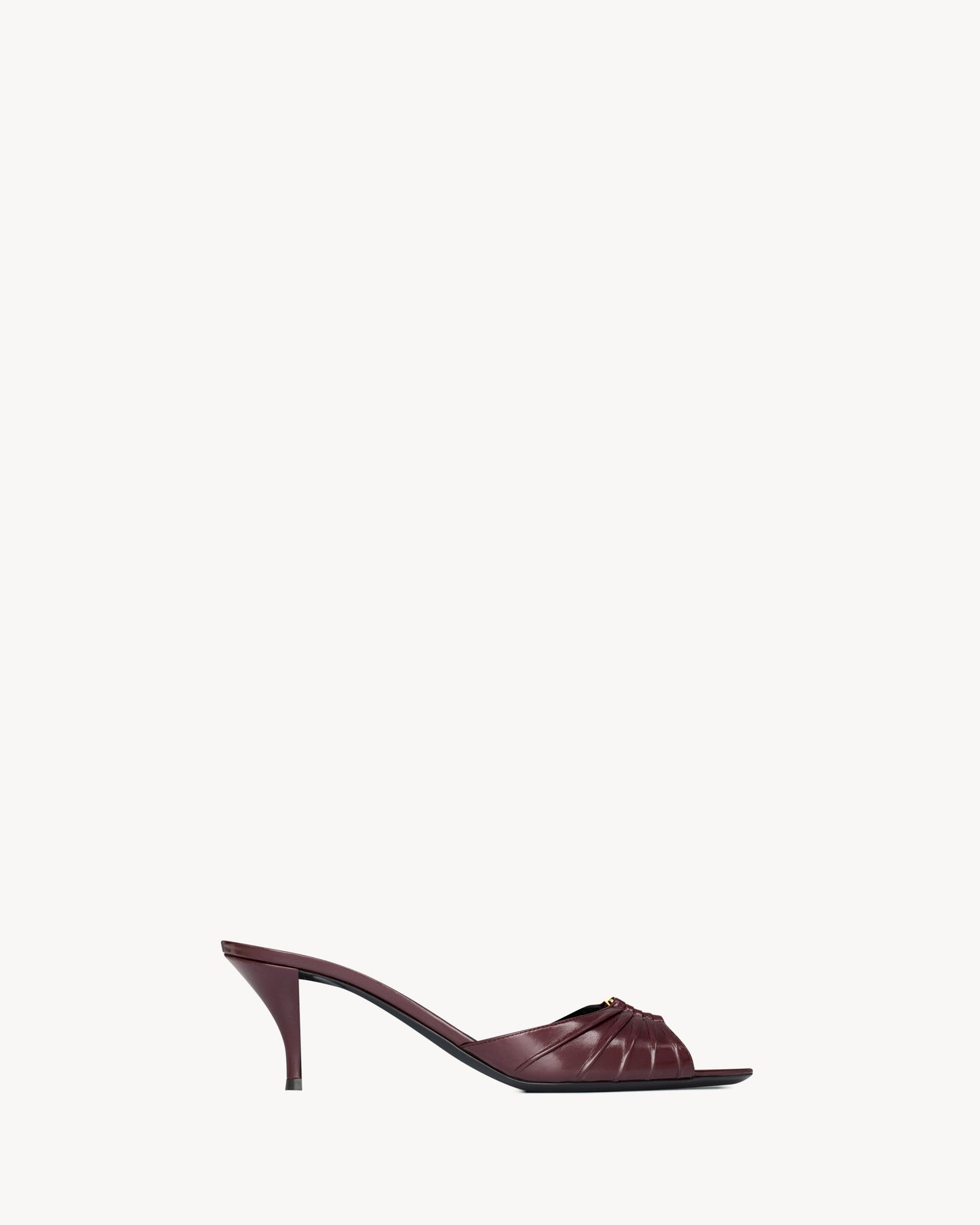 BABYLONE mules in smooth leather
