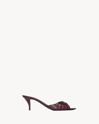 BABYLONE mules in smooth leather