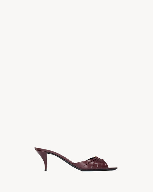 BABYLONE mules in smooth leather