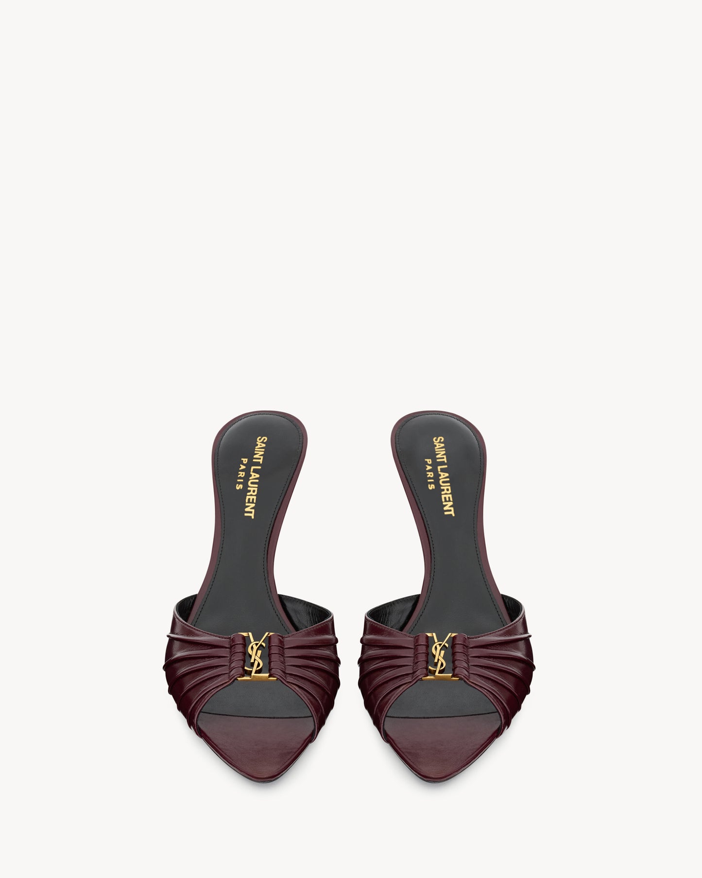 BABYLONE mules in smooth leather