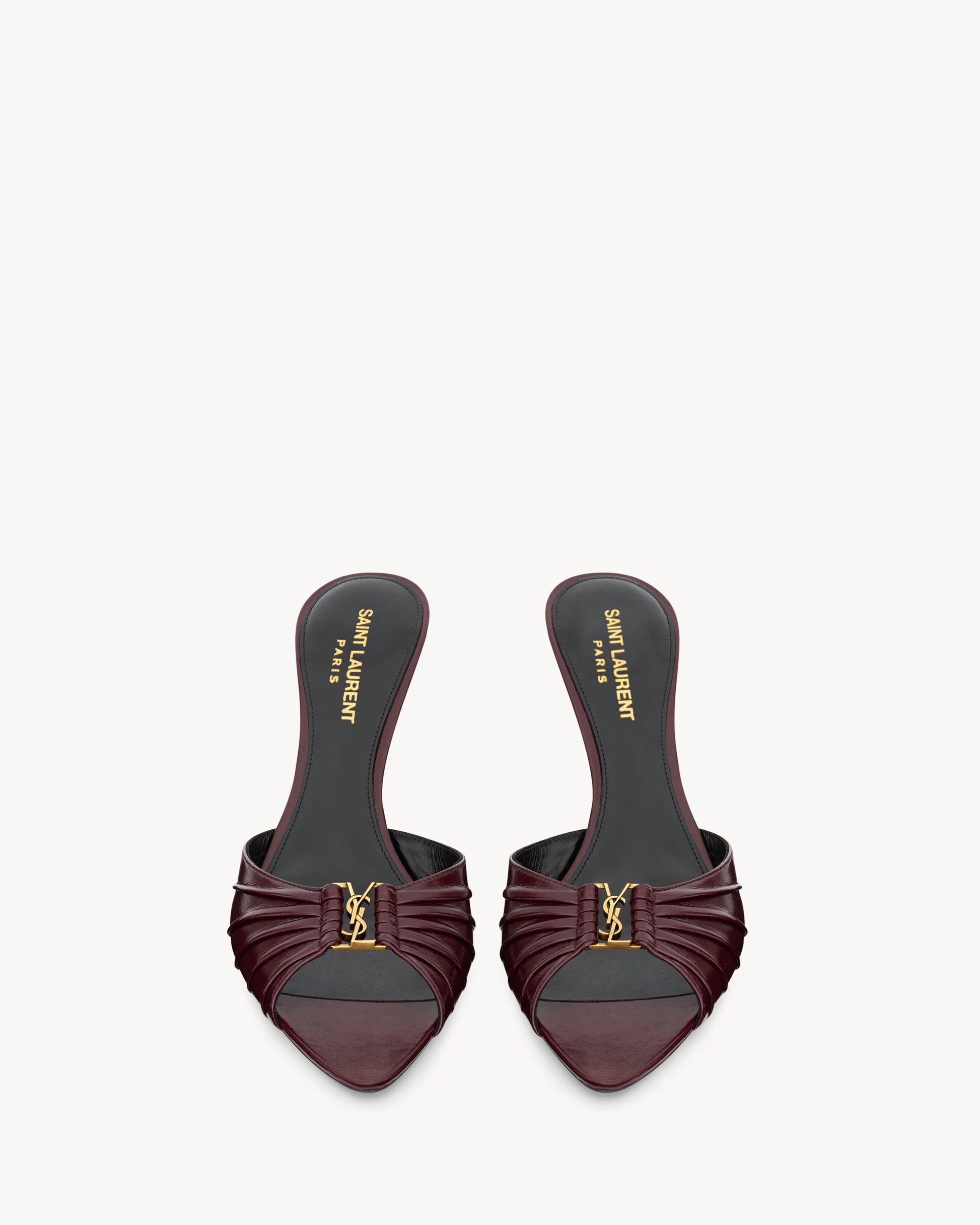 BABYLONE mules in smooth leather